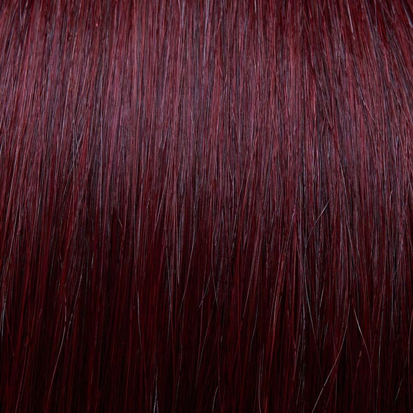 Red and purple mixed hair extensions