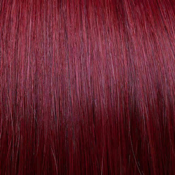 Brilliant red hair extensions