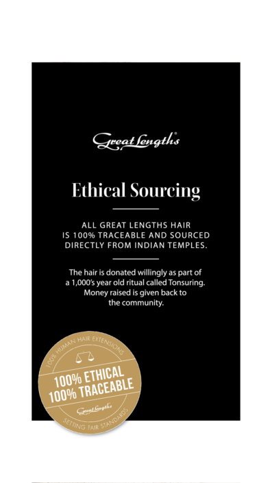 Ethically sourced hair