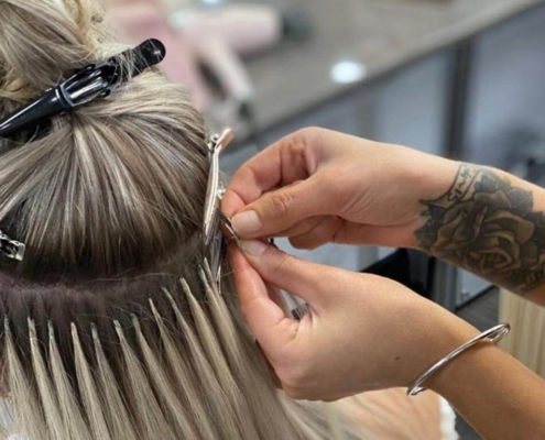 application of great lengths using keratin bonds
