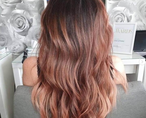 layered hair