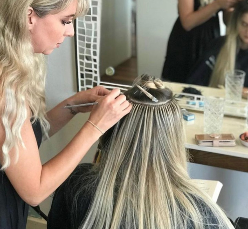 hair extensions application