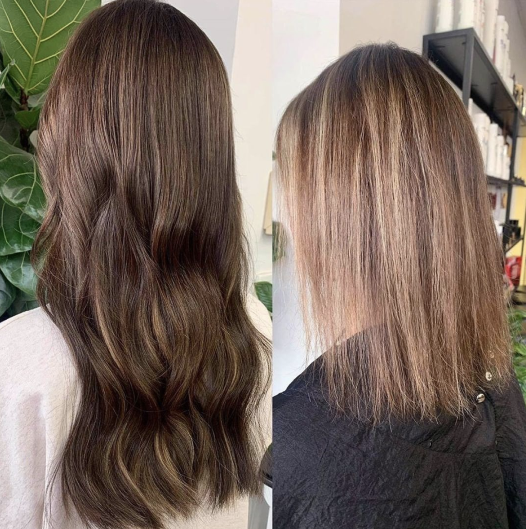 hair extensions before and after