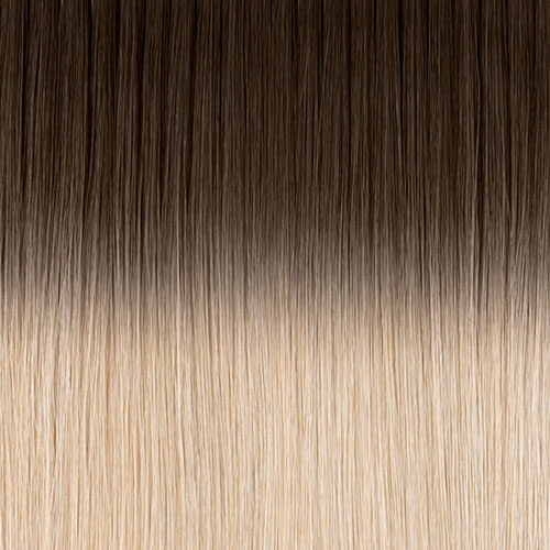 rooted hair extension swatch