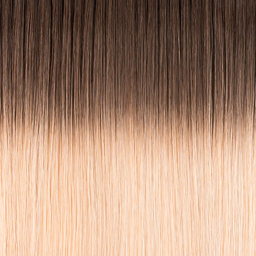 rooted hair extension swatch