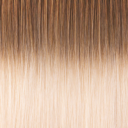 rooted hair extension swatch