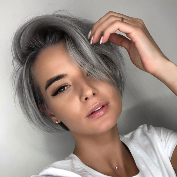 silver hair