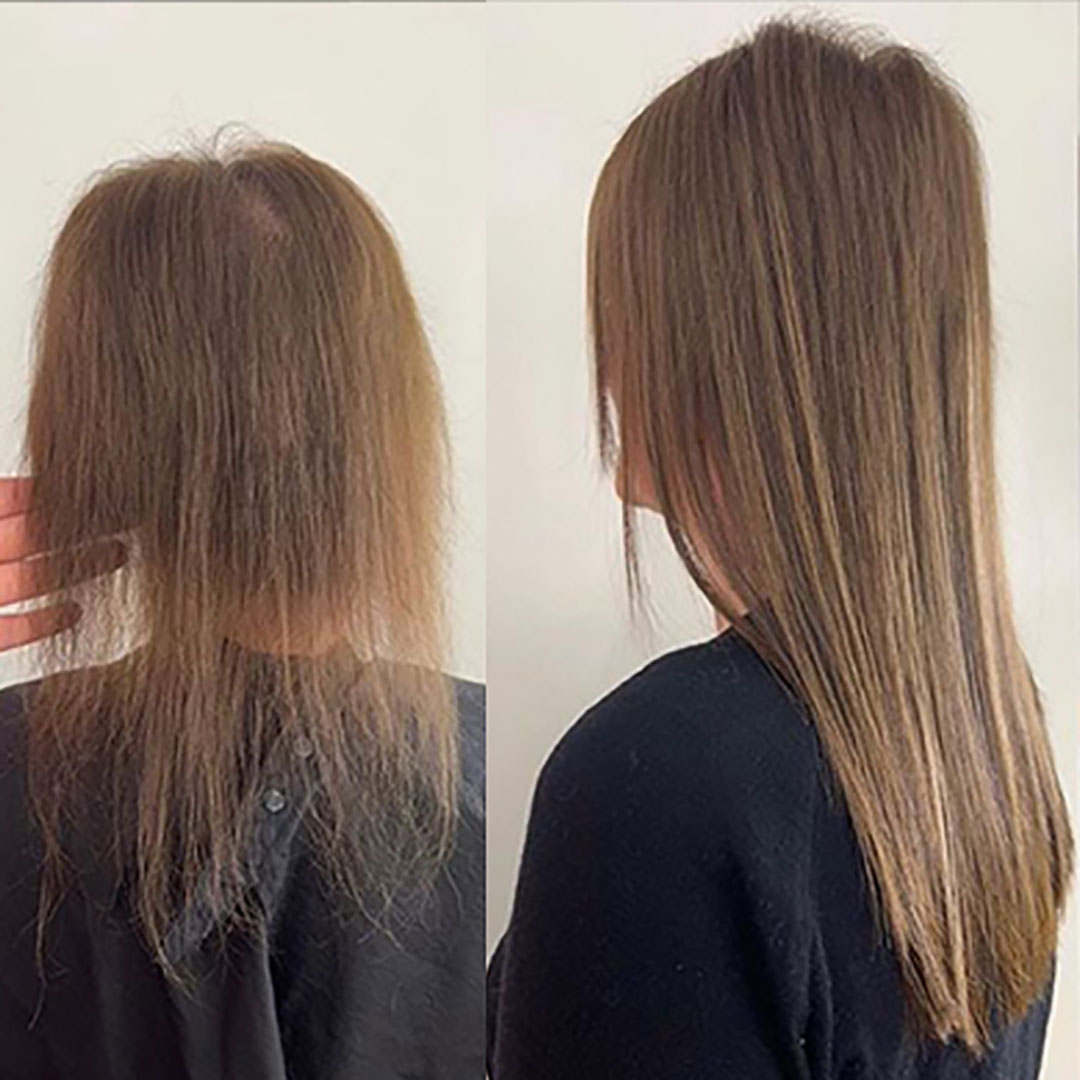 Invisible Hybrid Weft Hair Extensions Install for Fine Hair