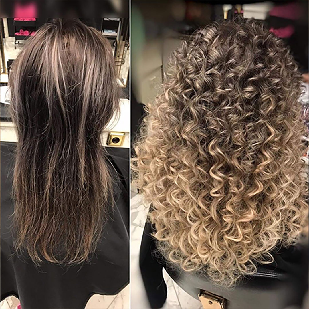 Curly Hair Before & After - Great Lengths Australia & New Zealand