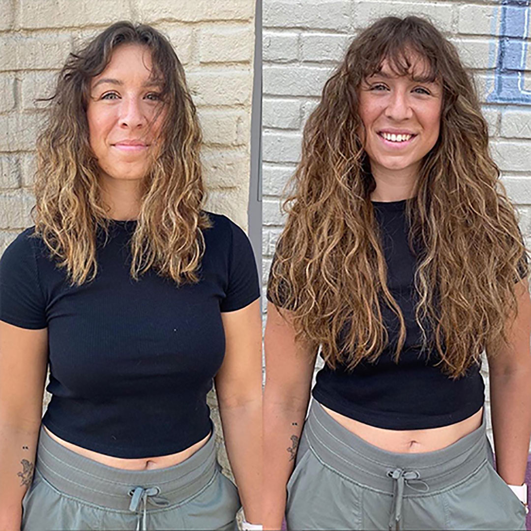 Curly Hair Before & After - Great Lengths Australia & New Zealand