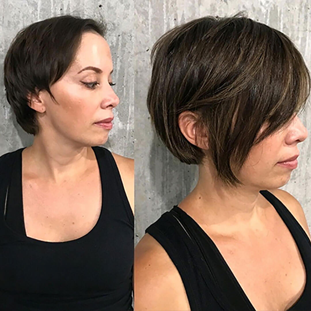 Short styles Before & After - Great Lengths Australia & New Zealand