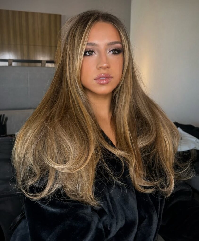 Great Lengths hair extension colour and volume